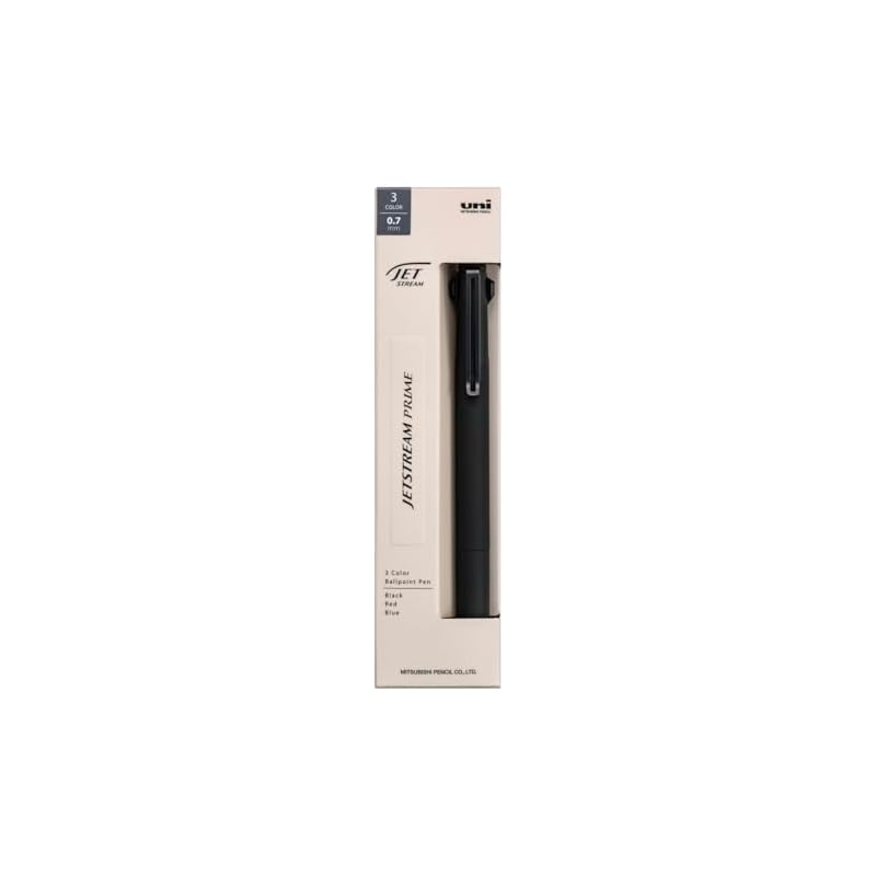 Трехцветная шариковая ручка Mitsubishi Pencil Jetstream Prime, 0,7 мм, Черная, SXE3350007.24