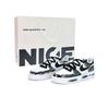 Nike Air Force 1 Чернильное окрашивание Первый снег Амортизация, Износостойкие Низкие Кеды для скейтборда Унисекс Черный Белый CW2288-111(Team801-S-BOX)