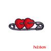 Lips Love Heart Patch Cartoon Embroidery Patch DIY Iron On Patches For Clothing Thermoadhesive Patches On Clothes Sewing Sticker