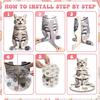 Cat Themed Cupcake Stand 3 Tier Cup Cake Stand Tower Cute Cat Birthday Party Decorations Tiered Dessert Table Display Set Cake Tray Stand Holder for