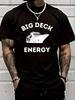 Funny Cruise Ship Shirt Men - Big Deck Energy-Shirt Graphic Tees Summer Clothes Men Shirts Street Wear Vintage Shirts Graphic Te
