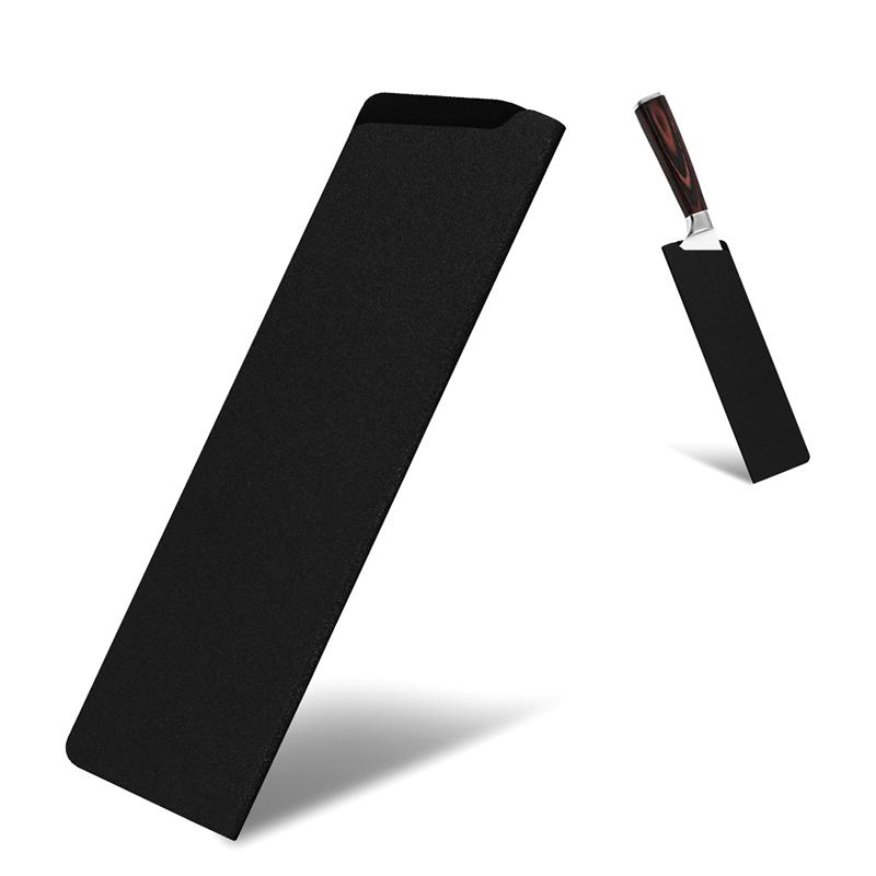 Black Plastic Kitchen Knife Blade Protector For 3.5-10 Inch Knife Cases Eco-Friendly Material High Quality Practical