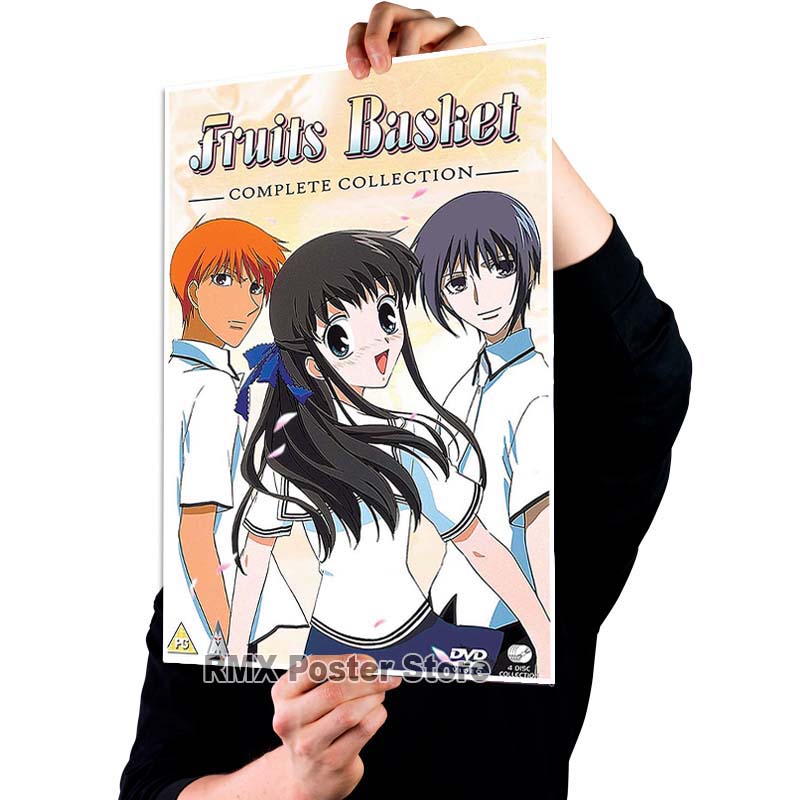 HD печать аниме корзина с фруктами плакаты белая бумага с покрытием постер для рисования настенный художественный декор гостиная домашний бар украшения фотографии