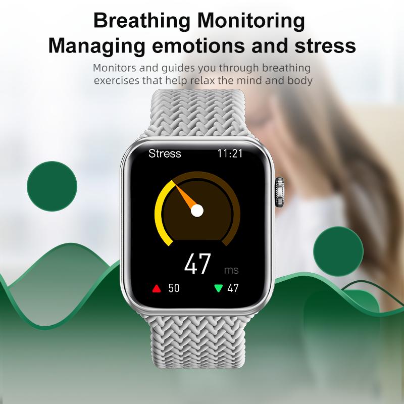 YurKem IWO Series 7, Bluetooth, умные часы с вызовом, водонепроницаемые, для мужчин и женщин, спортивный фитнес-трекер, умные часы