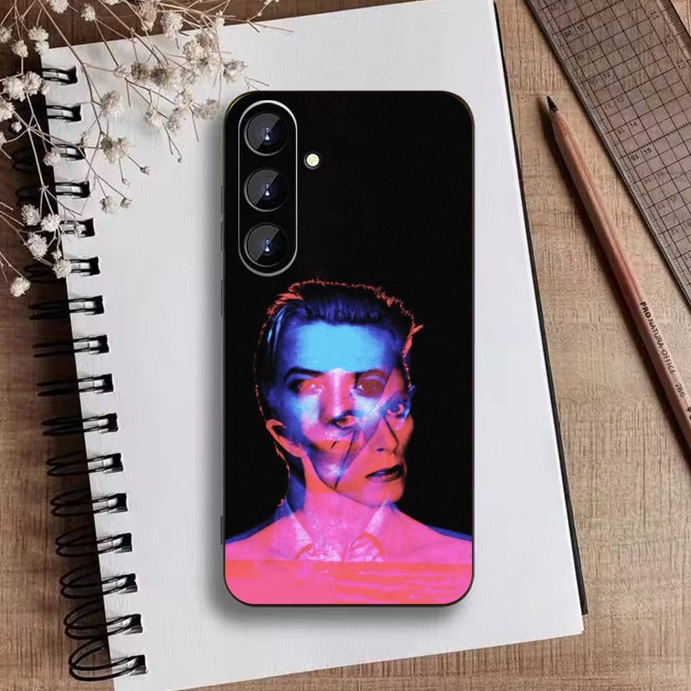 Singer S-David B-Bowie Phone Case For Samsung Galaxy A73,A21s,A22,A31,A52,A53,A71,A41Soft Black Shell