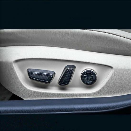 Carbon Fiber 5X Seat Adjustment Switch Cover Trim For Toyota Avalon 2019-2021
