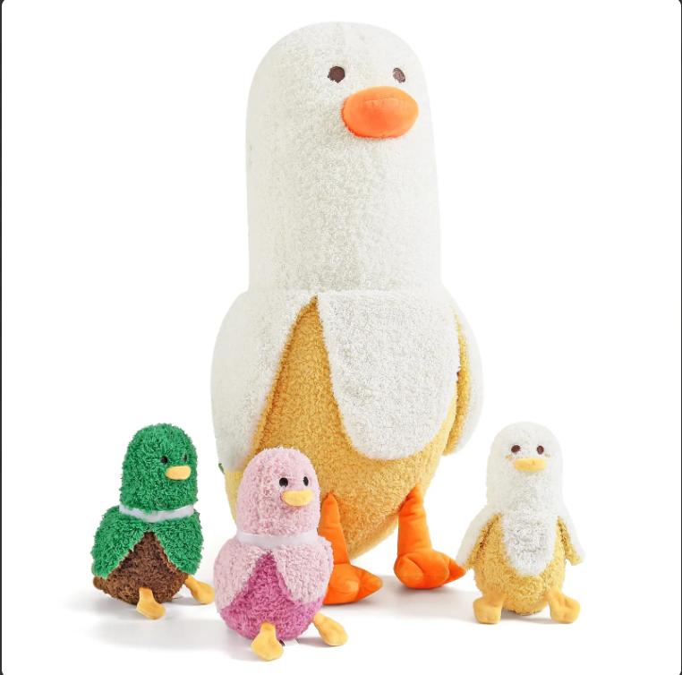 Banana Duck Plush Doll, Cute Stuffed Animal Sofa Decor Gift