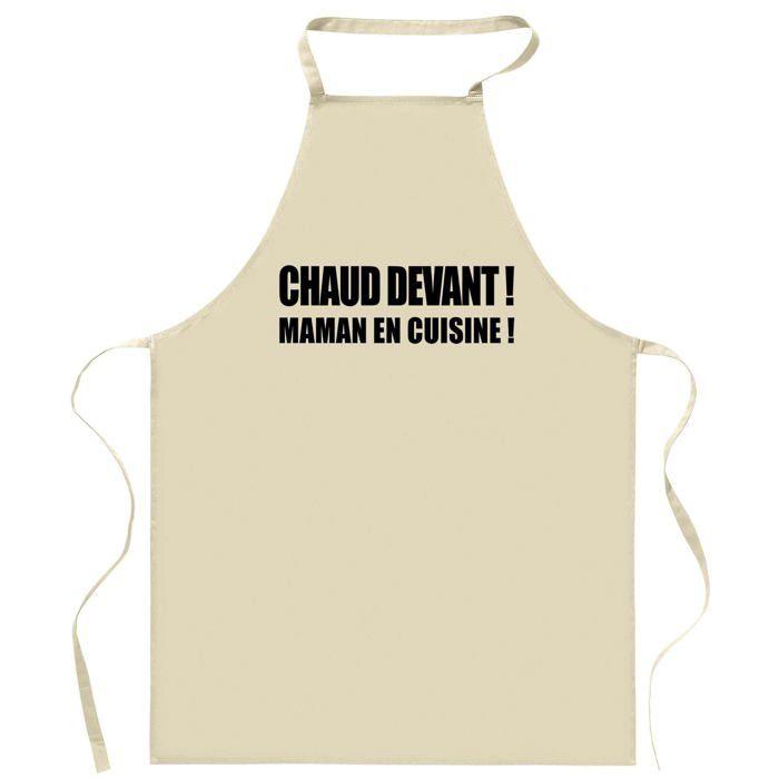 Tablier de cuisine - Impression bretonne - Coton résistant - Liens ajustables - Imprimé en France