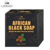 1pc African Black Soap with Shea Butter, Moisturizing Acne Cleanser for Clear Skin, Glowing Skin, African Black Soap Bar for Face & Body