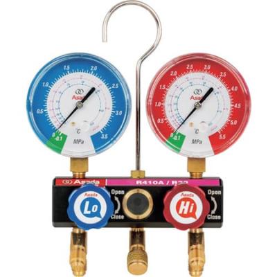 Комплект манифольда с шаровыми кранами Asada AD R32 с кейсом 92 см AM114C R410A,