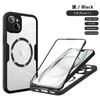 360 Full Magnetic Luxury Clear Shockproof Phone Case for IPhone 16 14 13 12 11 15 Pro Max Plus for Magsafe Wireless Charge Cover