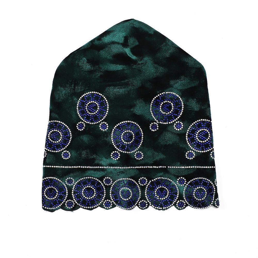 Модный тюрбан для женщин, мусульманский хиджаб, исламский головной платок, африканский платок с бриллиантами, головной платок-боннет.