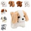 Electronic Robot Dog Walking Barking Tail Wagging Puppy Dog Plush Toy Gift Kids