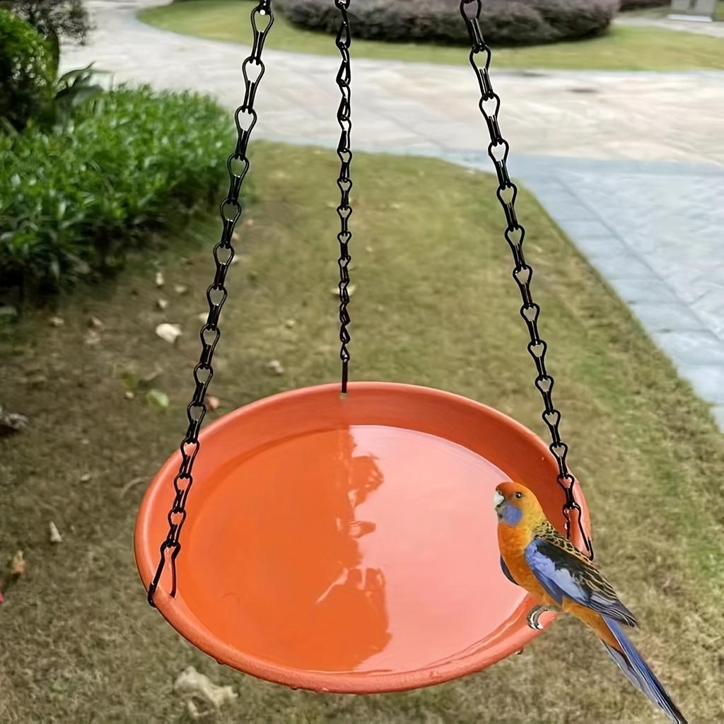 Dual-Purpose Outdoor Bird Feeder & Bird Bath, Hanging Water Dispenser for Garden & Courtyard, Ideal for Bird Watching & Feeding