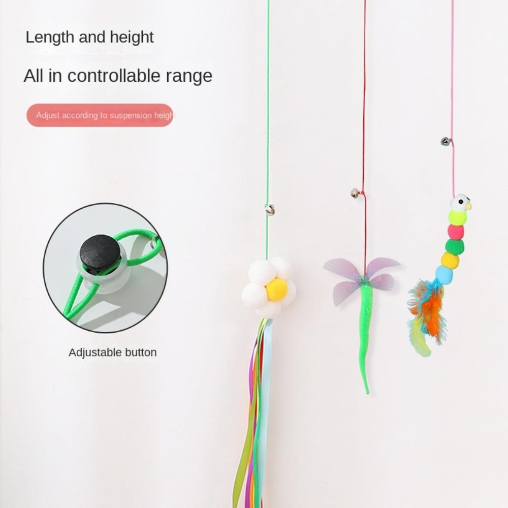 Self -hi Hanging Cat Toy Funny Stick Kitten Hanging Swing Fashion Pet Play Cat