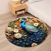 1 шт. нескользящий ковер Павлин ковер для спальни мультфильм круглый ковер гостиная цветочный напольный ковер игровой коврик
