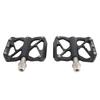 Aluminum Alloy Bicycle Pedals CNC Machined 3 Bearings Flat Bike Pedals with Removable Anti Skid
