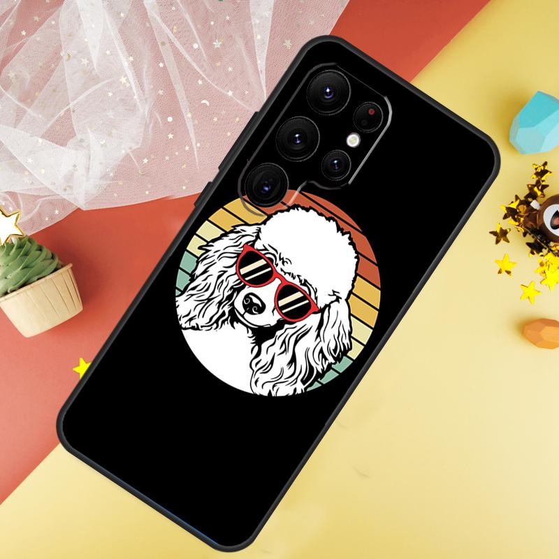 Милый Мультяшный Чехол с Пуделем для Samsung Galaxy S24 Ultra S22 S20 S21 FE S8 S9 S10 Note 20 10 Plus S23 Ultra Чехол