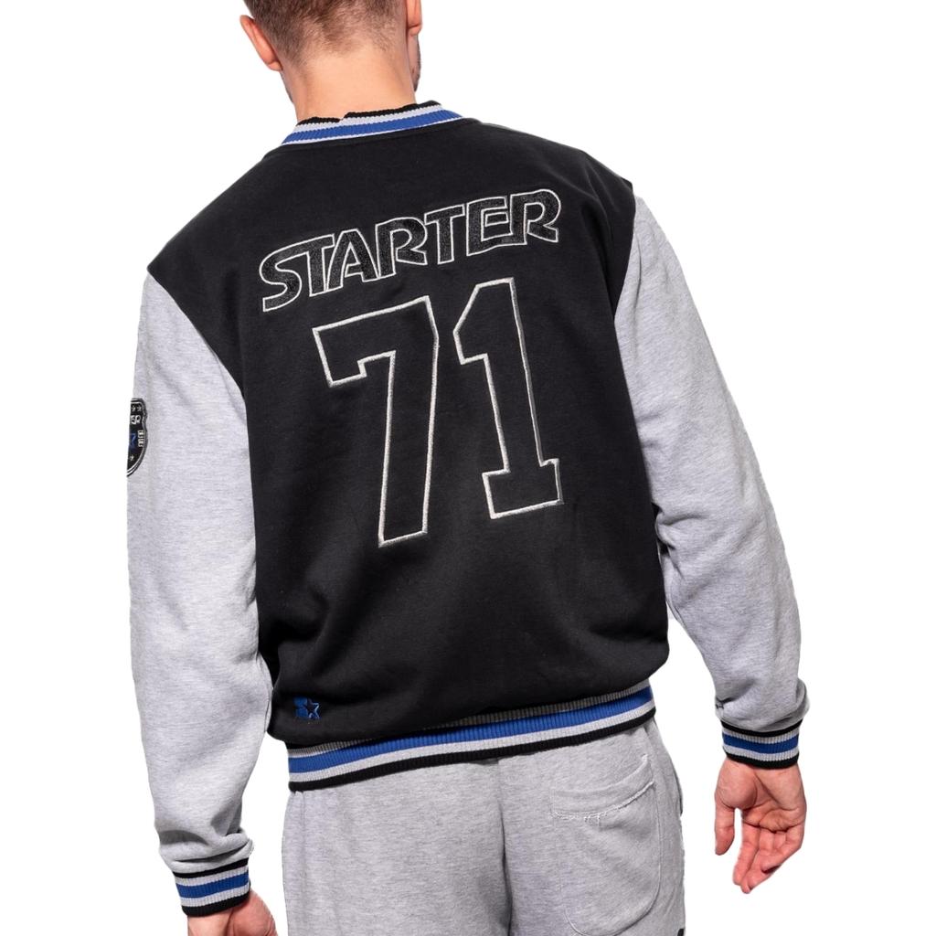 STARTER Man College Blouse, Mens Black Sweatshirt