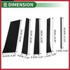 Door Pillar Window Trim for Buick Enclave 2007-2014 Black