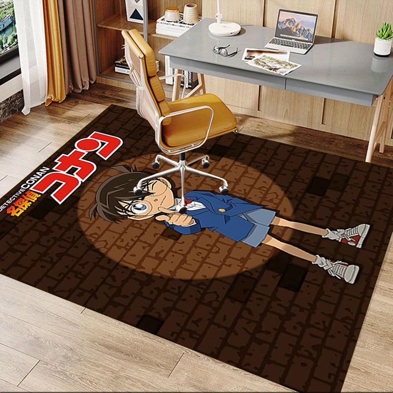1pc Detective Conan Mystery Carpet for Playroom Bedroom Living Room Sofa Home Decor,kids Game Area Rug Non-slip Floor Mat Y72318