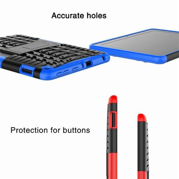 Coque Antichoc pour iPad 11 (2025) A16 11'' - iPad 10 (2022) 10,9'' - Noir - Protection optimale - robuste - support intégré