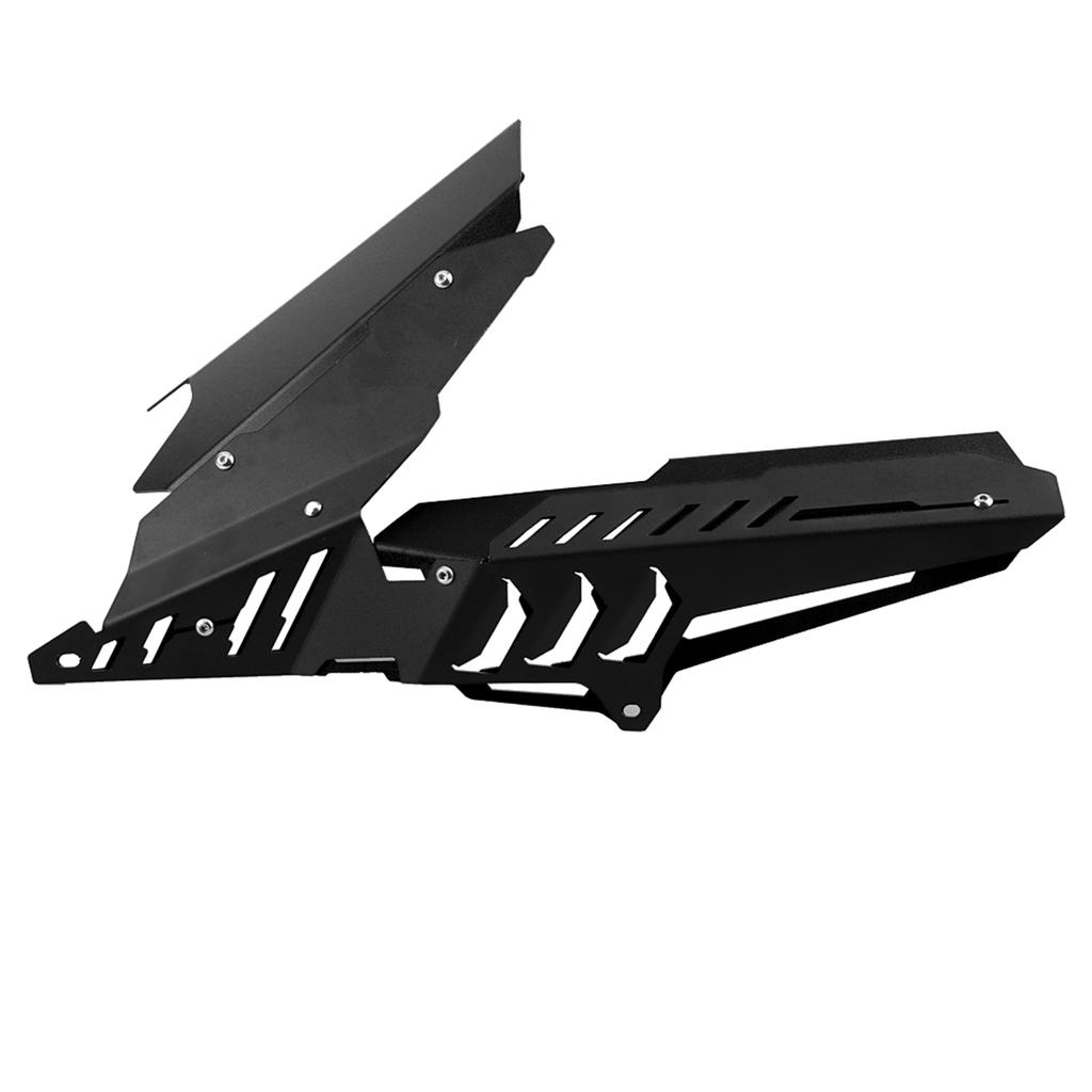 CNC Motorcycle Rear Mudguard & Chain Guard Cover Kit Replacement for YZF R3 R25 13 17 (Black)