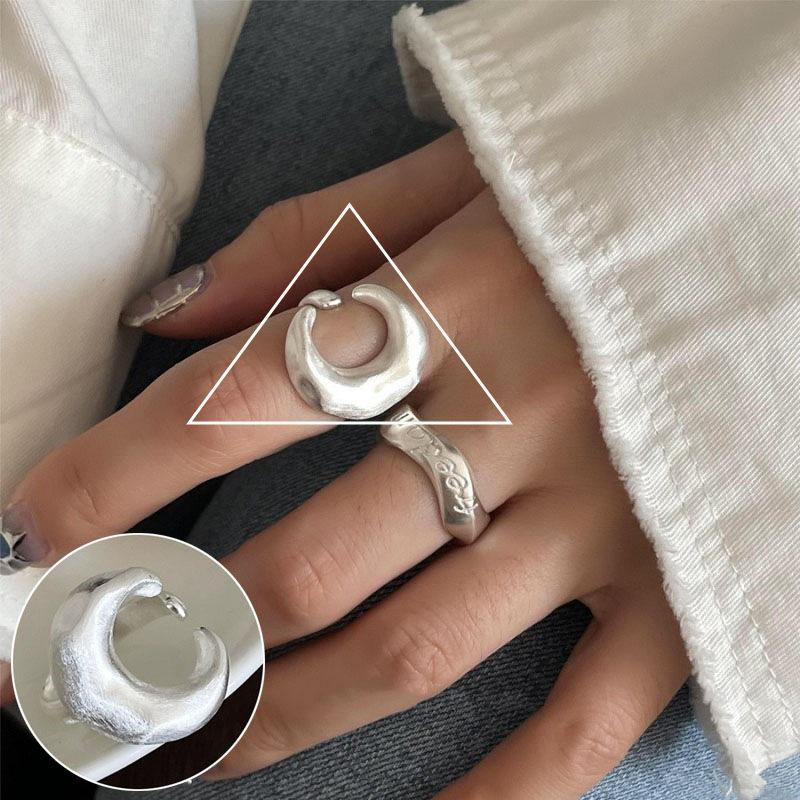 Кольцо-обертка с геометрическими линиями - Посеребренное S925 для женщин