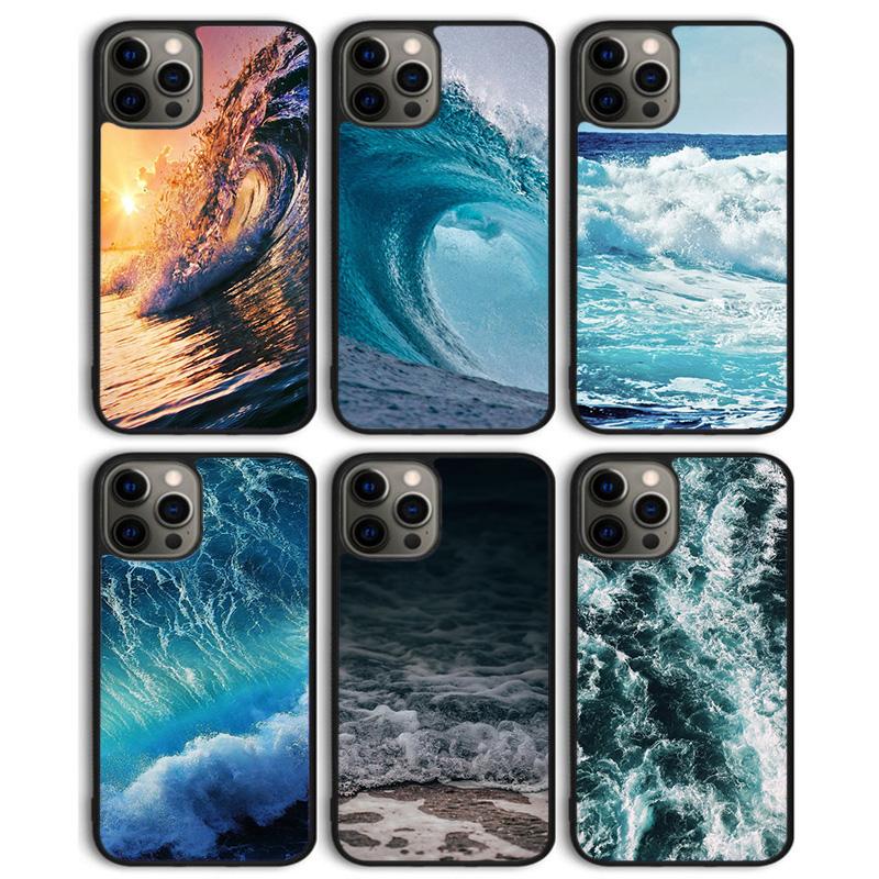 Чехол для телефона с рисунком 'Волны Океанская Вода' Задняя крышка для iPhone 17 Air 16 15 14 13 11 12 Pro Max Plus Чехол Coque
