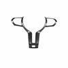 For BMW F10 F22 F30 F32 F10 M Sport Carbon Fiber Look Car Interior Steering Wheel Trim Cover Sticker Button Frame