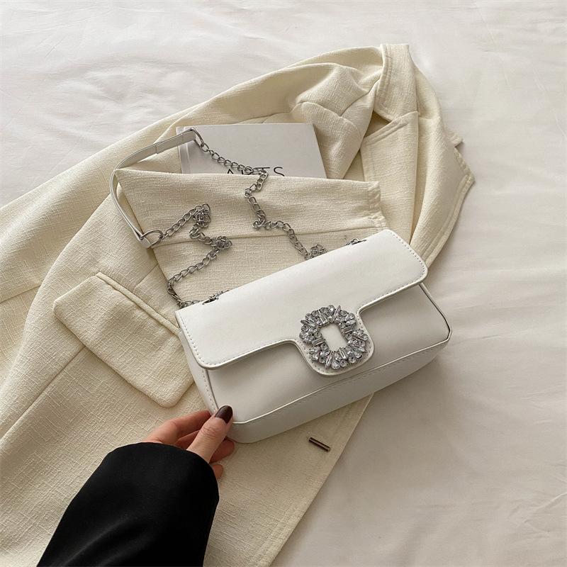 Модная сумка-мессенджер, красивая однотонная маленькая квадратная сумка, в этом году популярная сумка 2024 года, новая простая повседневная сумка через плечо