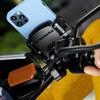 Держатель для телефона на мотоцикл с вращением на 360 градусов, крепление для телефона на велосипед, держатель для телефона на велосипед, скутер с алюминиевой основой