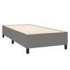 Maison Exclusive - Sommier à lattes de lit avec matelas Gris foncé 90x200 cm Tissu