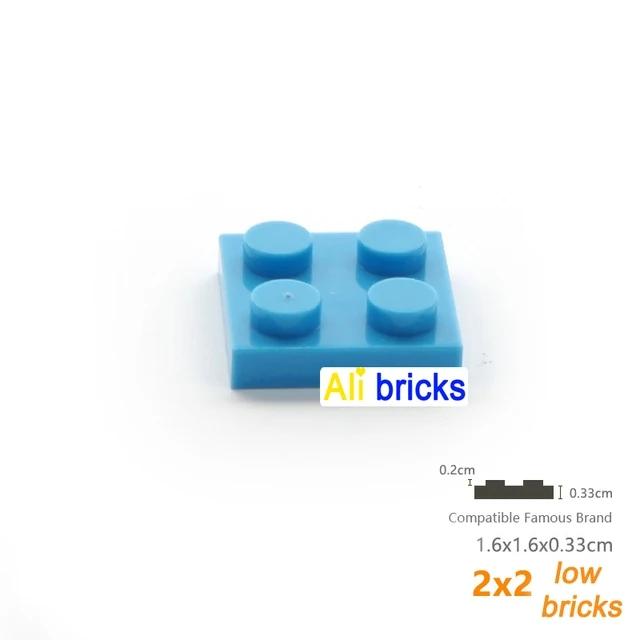 20 шт. Детали MOC 3022 94148 Пластина 2x2 Совместимые кубики DIY Сборка Строительные блоки Частицы Детская головоломка Развивающая игрушка Подарок на день рождения