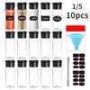 1/5/10/ Spice Jar Salt and Pepper Shaker Seasoning Jar Spice Jar BBQ Condiment Kitchen Gadget Tool