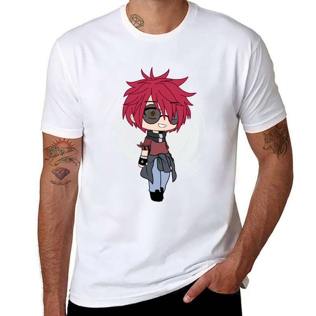 Gacha Life Wallflower Boy Remy Chan Tshirt Vintage Print Crew Neck Tee