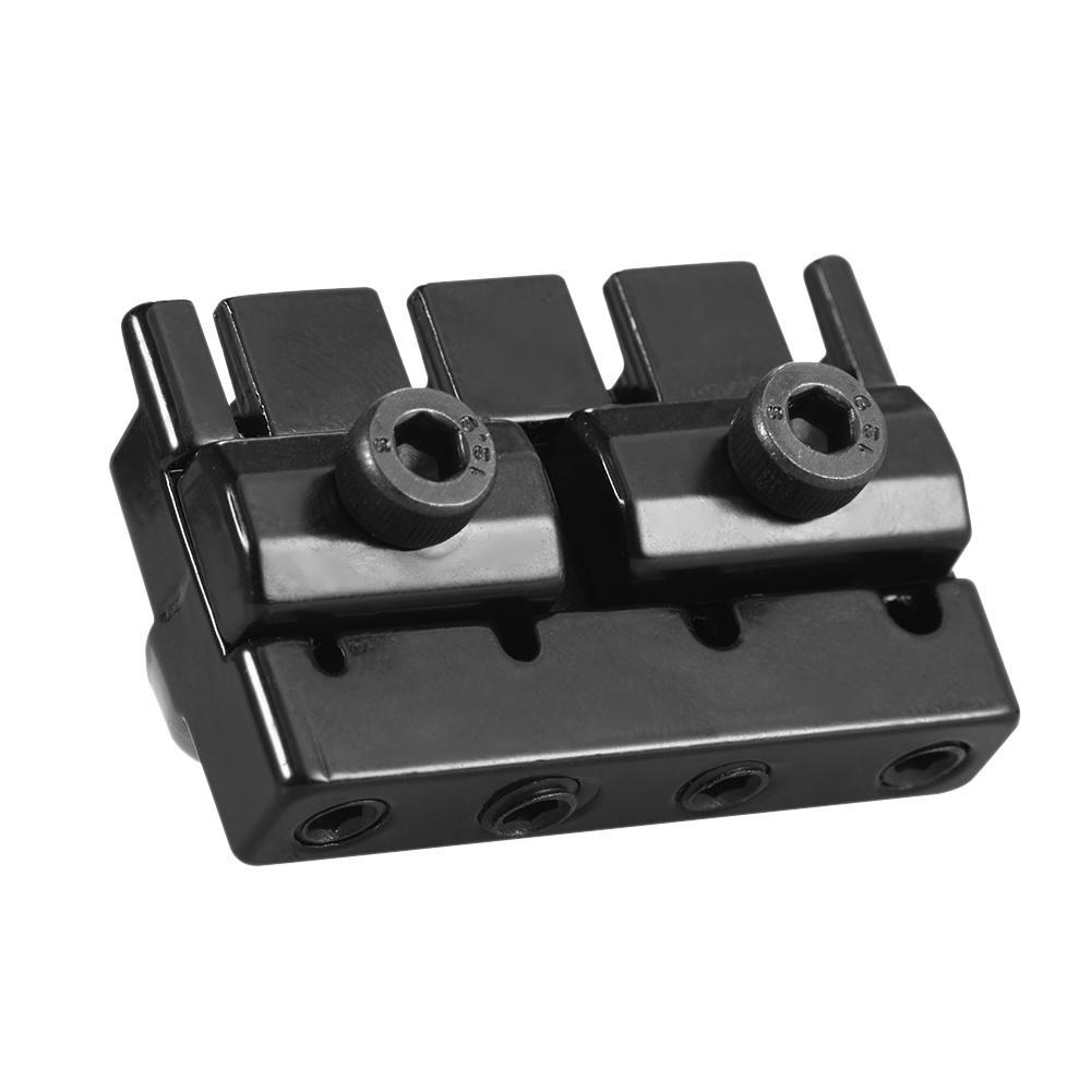 4 String Headless Electric Bass Guitar String Locking Nut Set with 2 Wrench 2 Screw Black