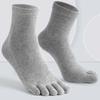 Five Finger Socks Men's Pure Cotton Five Toe Socks Sweat Absorbing Mid Tube Split Toe Socks Toes Socks For Men