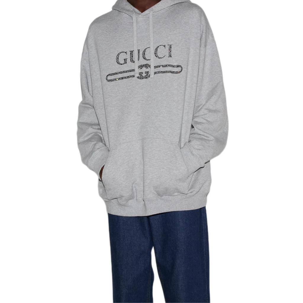 GUCCI Logo Embellished Hoodie 811358-XJG37-1056