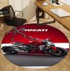 Круглый коврик с узором мотоцикла Ducati, коврик для помещений/улицы, для пикника, игровой комнаты, спальни, офиса, гостиной, ковер для декора дома, подарок на день рождения