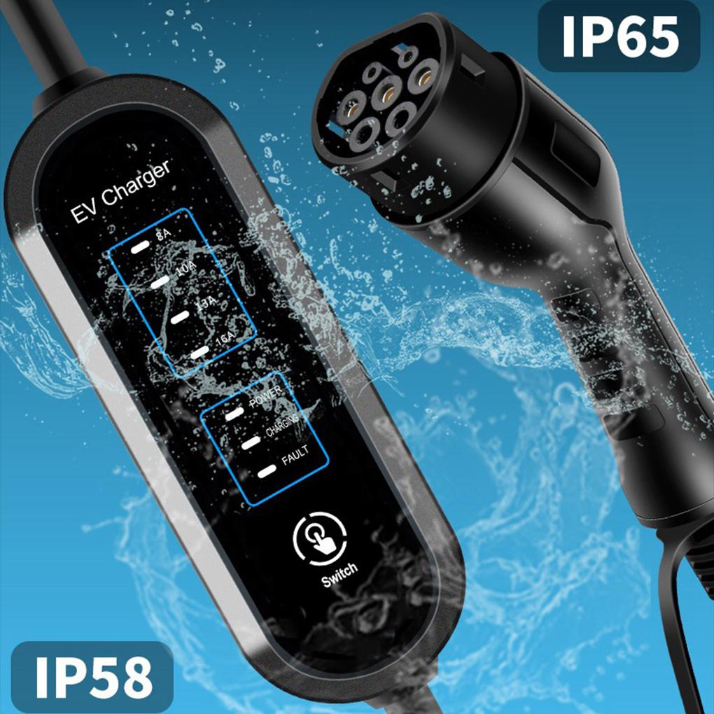 Зарядное устройство для электромобиля Тип 2 16A 3.5kW Кабель для зарядки электромобиля Тип 1 Wallbox для электромобиля 8/10/13/16 Amp Регулируемый