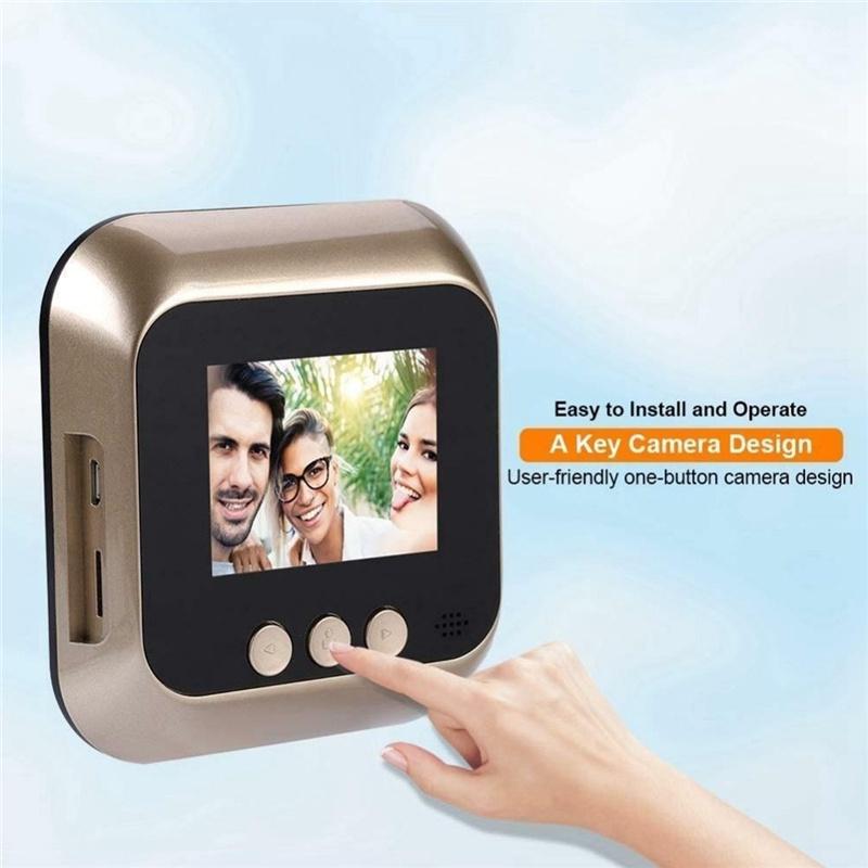 Smart Video Doorbell HD720P Night Vision PIR Motion Detection 2.4 display for home New Door bell with Camera LED