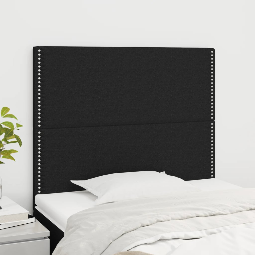 Headboard Black 90x5x118 128 cm Fabric
