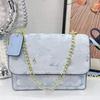 Vintage Flap Crossbody Bag Women Small Square PU Shoulder Trendy Casual Handbag