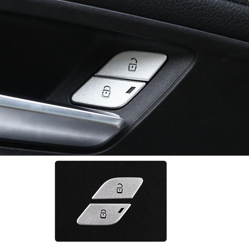 Кнопка разблокировки дверного замка автомобиля, наклейка, чехол для Mercedes Benz Class AB CLA GLA GLB W177 W247 X247 C118