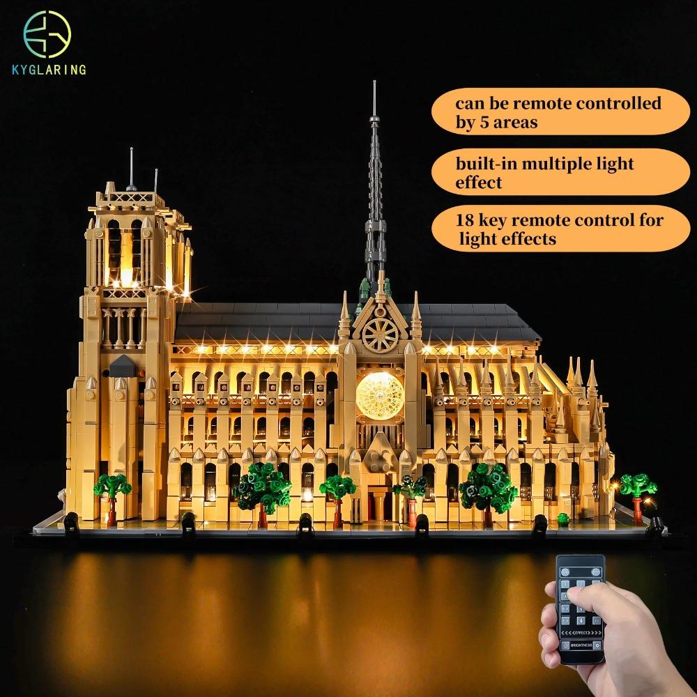 Светодиодный комплект Kyglaring, подходящий для Lego Нотр-Дам-де-Пари 21061, Декоративная лампа из строительных блоков. Не включает конструктор Lego.