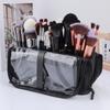 Portable Foldable Makeup Brush Bag with Stand-Up Design