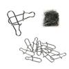 Premium Stainless Steel Fishing Fastlock Needle Swivels Snap Duo-lock Hooks Tackle Set Of 100