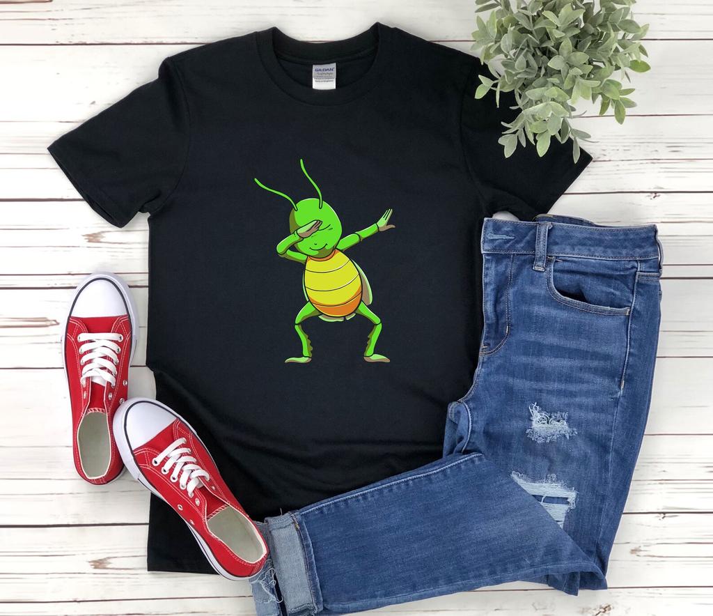 Cute Grasshopper and kids tshirt, Grasshopper Dabbing, Funny Grasshopper and kids tshirt, Grasshopper T-and kids tshirt, Funny Animal and kids tshirt
