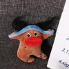 Stuffed Big Eyes Fabric Doll Key Chain PP Cotton Ugly Doll Pendant  Unisex